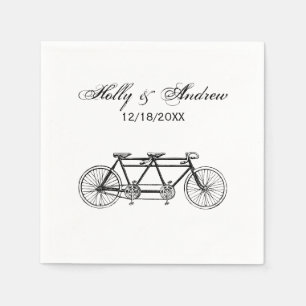 Vintage-Fahrrad für zwei Personen / Tandem-Fahrrad Serviette
