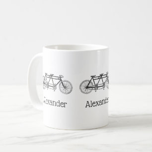 Vintage-Fahrrad für zwei / Tandem-Fahrrad Kaffeetasse