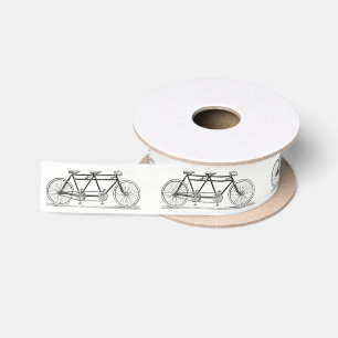 Vintage-Fahrrad für zwei / Tandem-Fahrrad Satinband