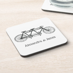 Vintage-Fahrrad für Zwei / Tandem-Fahrrad Untersetzer