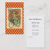 Vintage Fahrrad-Geschäfts-Karte Visitenkarte (Vorne/Hinten)