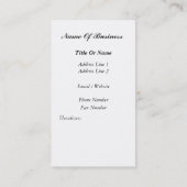 Vintage Fahrrad-Geschäfts-Karte Visitenkarte (Rückseite)