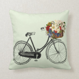 Vintage-Fahrrad-Kissen 40 cm x 40 cm Kissen