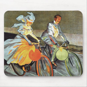 Vintage Fahrrad-Kunst Zyklus-Peugeots Mousepad