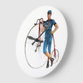 Vintage Fahrrad-Meisterschaft Große Wanduhr (Winkel)