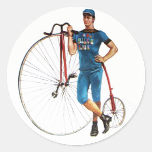 Vintage Fahrrad-Meisterschaft Runder Aufkleber