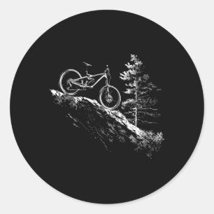 Vintage-Fahrrad Mountainbike Radfahren Radsport Runder Aufkleber