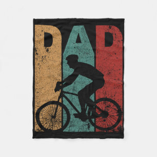 Vintage Fahrrad Papa Radfahren Radfahrer Daddy Vat Fleecedecke