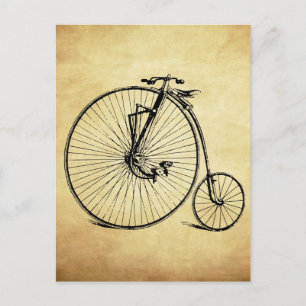 Vintage-Fahrrad Postkarte