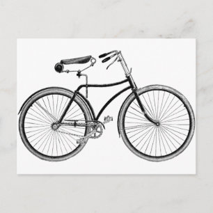 Vintage-Fahrrad Postkarte