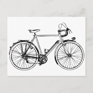 Vintage-Fahrrad Postkarte