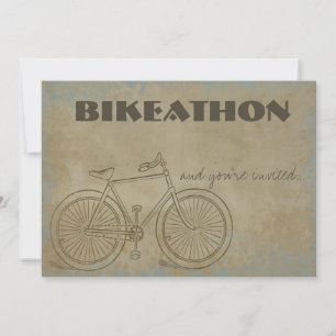 Vintage-Fahrrad-Radtour-Einladung Einladung