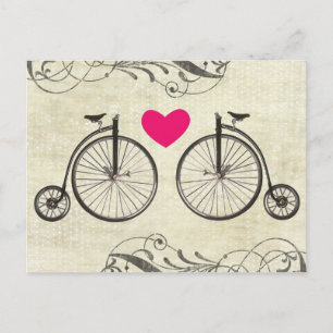 Vintage-Fahrrad-Schatz-Postkarte Postkarte