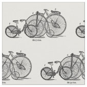 Vintage Fahrrad-Schwarzweiss-Gewebe Stoff (Nahaufnahme)