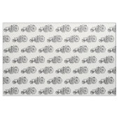 Vintage Fahrrad-Schwarzweiss-Gewebe Stoff (Fat Quarter (45,7 x 55,9 cm))