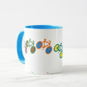 Vintage Fahrrad-Tasse Tasse (Vorderseite Links)