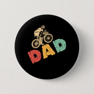 Vintage-Fahrrad-Vater Radfahren zum Vatertag Button