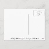 Vintage Fahrrad-Weihnachtskarte Feiertagspostkarte (Rückseite)