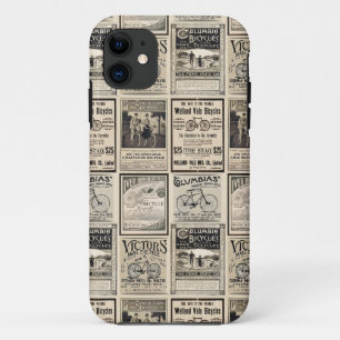 Vintage-Fahrrad-Werbung Collage-Anzeigen Case-Mate iPhone Hülle