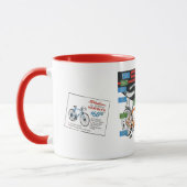 Vintage-Fahrradanzeige Tasse (Links)