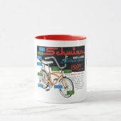 Vintage-Fahrradanzeige Tasse (Zentrum)