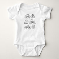 Vintage-Fahrräder Baby-Weste