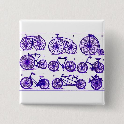 Vintage Fahrräder Button (Vorderseite)