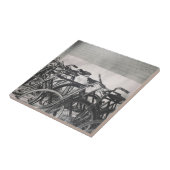Vintage Fahrräder Fliese (Seite)