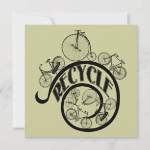 Vintage Fahrräder Gerecycelt Bekleidung und Gesche