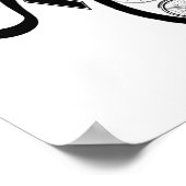 Vintage Fahrräder Gerecycelt Bekleidung und Gesche Poster (Ecke)