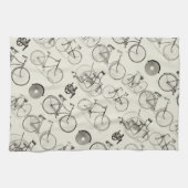 Vintage Fahrräder Geschirrtuch (Horizontal)