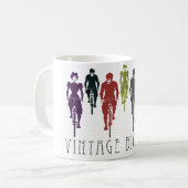 Vintage Fahrräder Kaffeetasse (Vorderseite Links)