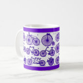 Vintage Fahrräder Kaffeetasse (Vorderseite Links)