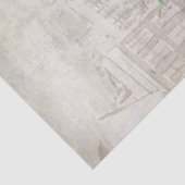 Vintage Fahrräder mit Rose-Korb Seidenpapier (Detail)