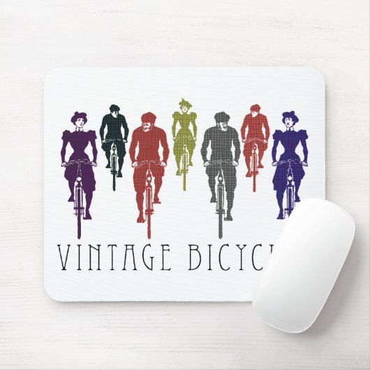 Vintage Fahrräder Mousepad (Mit Mouse)