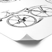 Vintage Fahrräder Poster (Ecke)