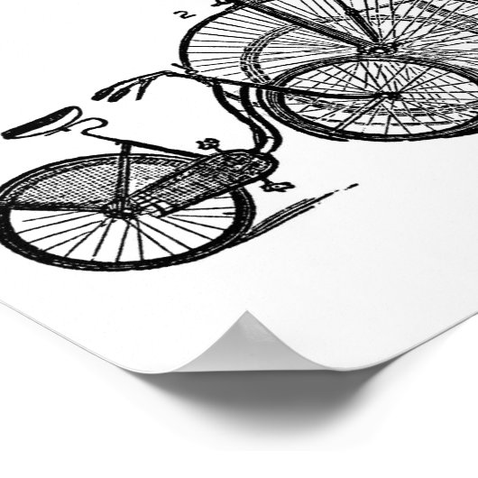 Vintage Fahrräder Poster (Ecke)