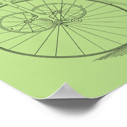 Vintage Fahrräder Poster (Ecke)