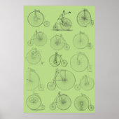 Vintage Fahrräder Poster (Vorne)