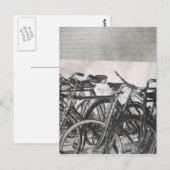 Vintage Fahrräder Postkarte (Vorne/Hinten)