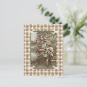 Vintage Fahrräder Postkarte (Stehend Vorderseite)