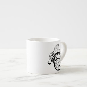 Vintage Fahrräder Recycle Bekleidung und Geschenke Espressotasse