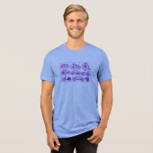 Vintage Fahrräder Tri-Blend Shirt (Vorderseite voll)