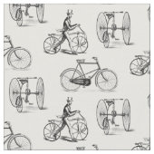 Vintage Fahrräder Viktorianisch Stoff (Nahaufnahme)