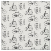 Vintage Fahrräder Viktorianisch Stoff (Muster)