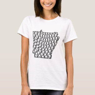 Vintage-Fahrradfahren Arkansas Radfahren Mountain T-Shirt