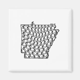 Vintage-Fahrradfahren Arkansas Radfahren Mountainb Magnet