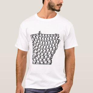 Vintage-Fahrradfahren Arkansas Radfahren Mountainb T-Shirt