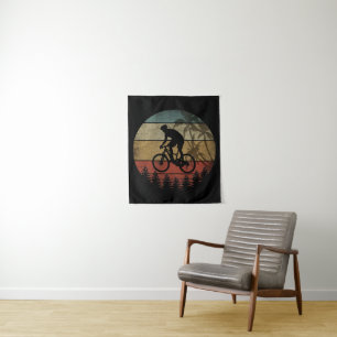 VINTAGE FAHRRADFAHREN WANDTEPPICH