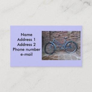 Vintage Fahrradgeschäftskarte Visitenkarte